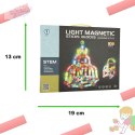 Klocki magnetyczne dla małych dzieci świecące 102 elementy