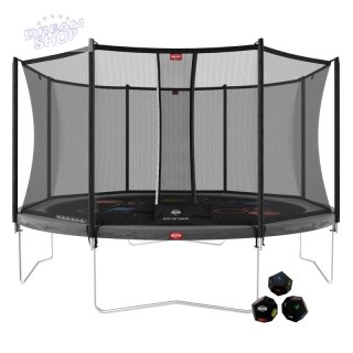 BERG Trampolina Favorit Gray Levels 430 cm + Siatka Bezpieczeństwa Comfort