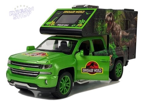 Camper z Dinozaurami Zielony