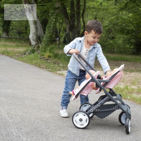 SMOBY Wózek dla Lalek Maxi Cosi Quinny Spacerówka dla bliźniąt