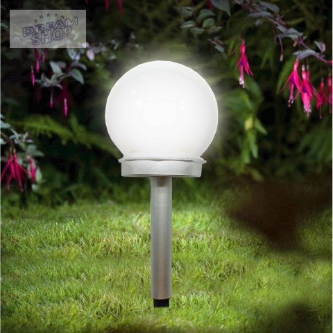 Lampa solarna kula mleczna 10x35cm