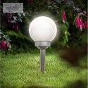 Lampa solarna kula mleczna 15x44cm