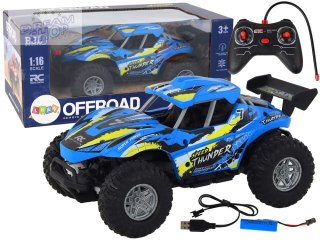 Auto 1:16 Zdalnie Sterowane Off-Road Samochód Terenowy RC Niebieski