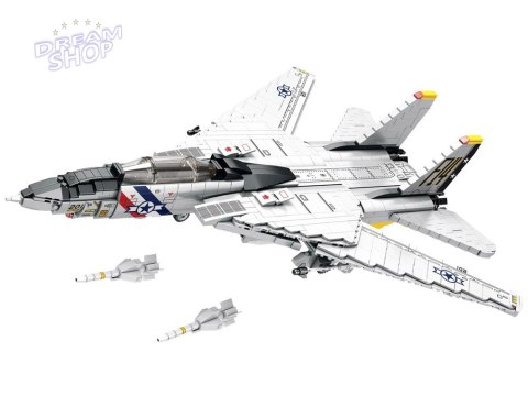 Klocki techniczne F-14 Tomcat 1600 elementów amerykański myśliwiec ZA5301