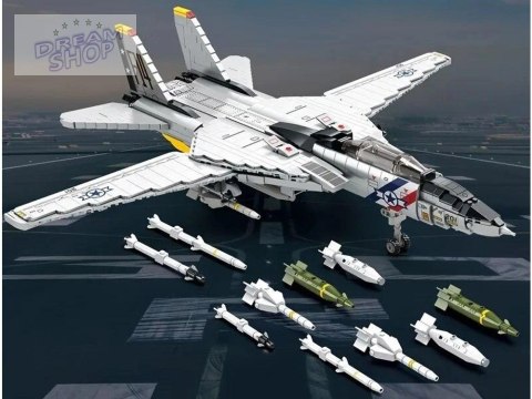 Klocki techniczne F-14 Tomcat 1600 elementów amerykański myśliwiec ZA5301