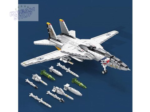 Klocki techniczne F-14 Tomcat 1600 elementów amerykański myśliwiec ZA5301