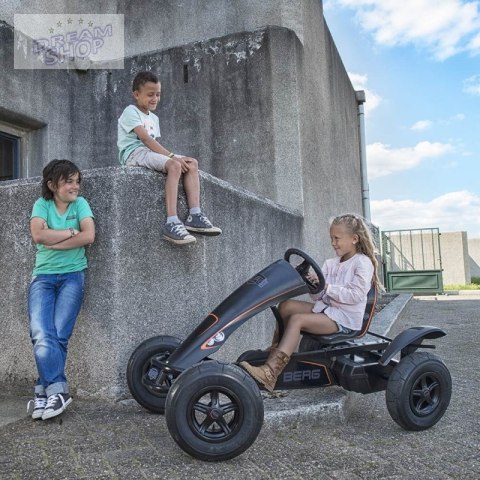 BERG Gokart na pedały Black Edition BFR Pompowane koła od 5 lat do 100 kg