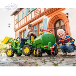 Rolly Toys rollyTrailer cysterna John Deere dwuosiowa + pompka